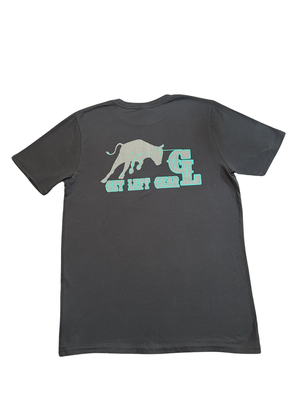 Dark Grey and Teal Tee