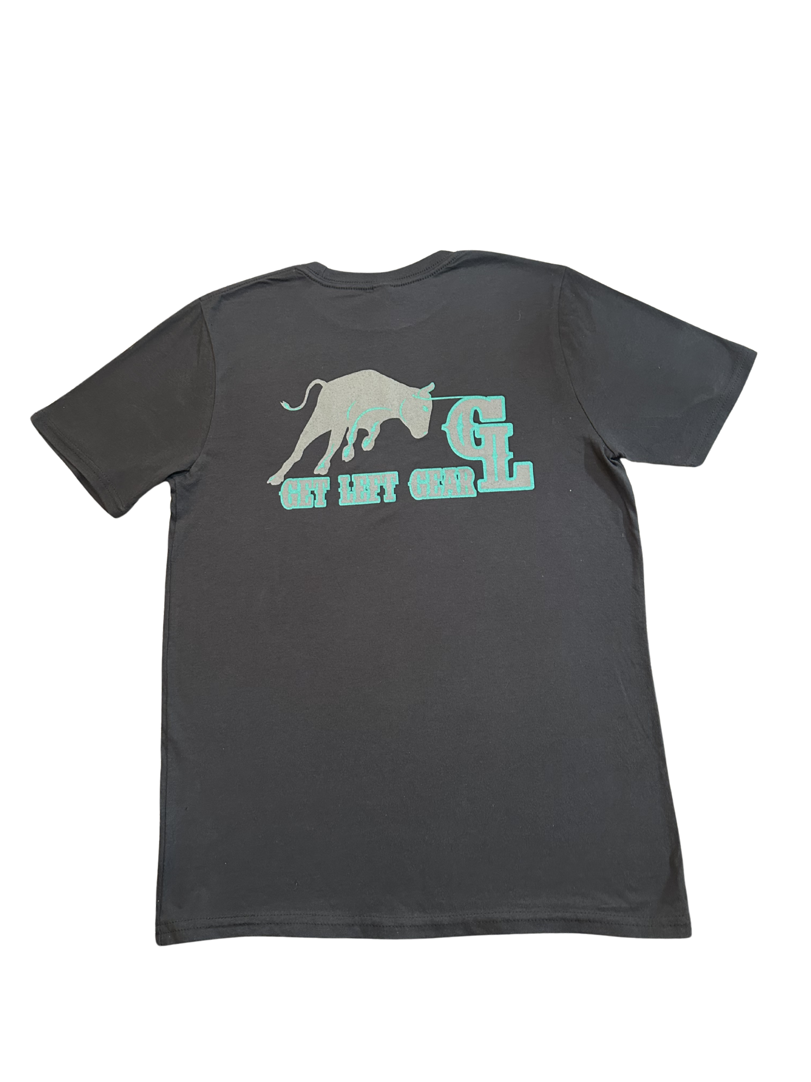 Dark Grey and Teal Tee