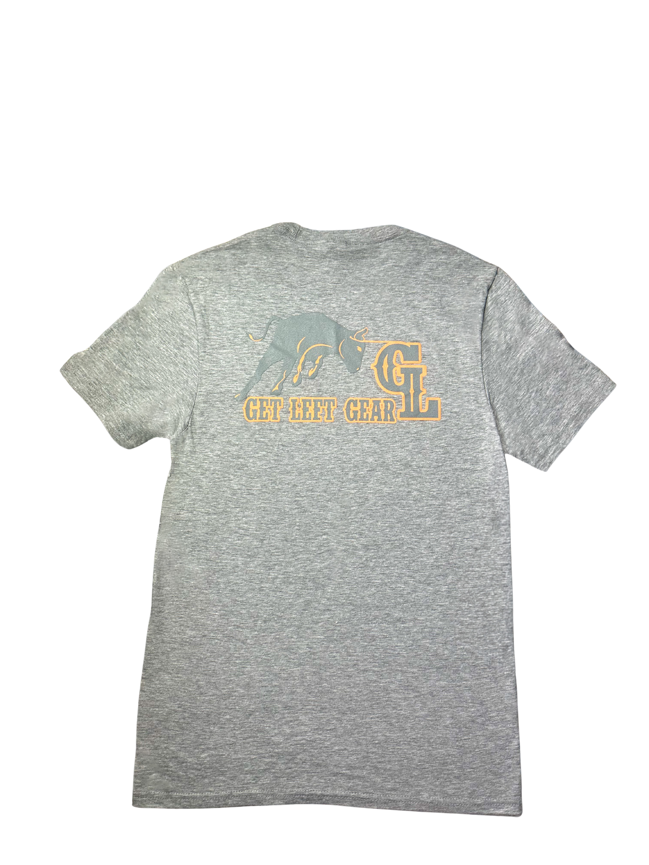 Light Grey and Orange Tee