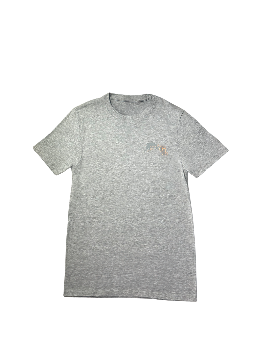 Light Grey and Orange Tee