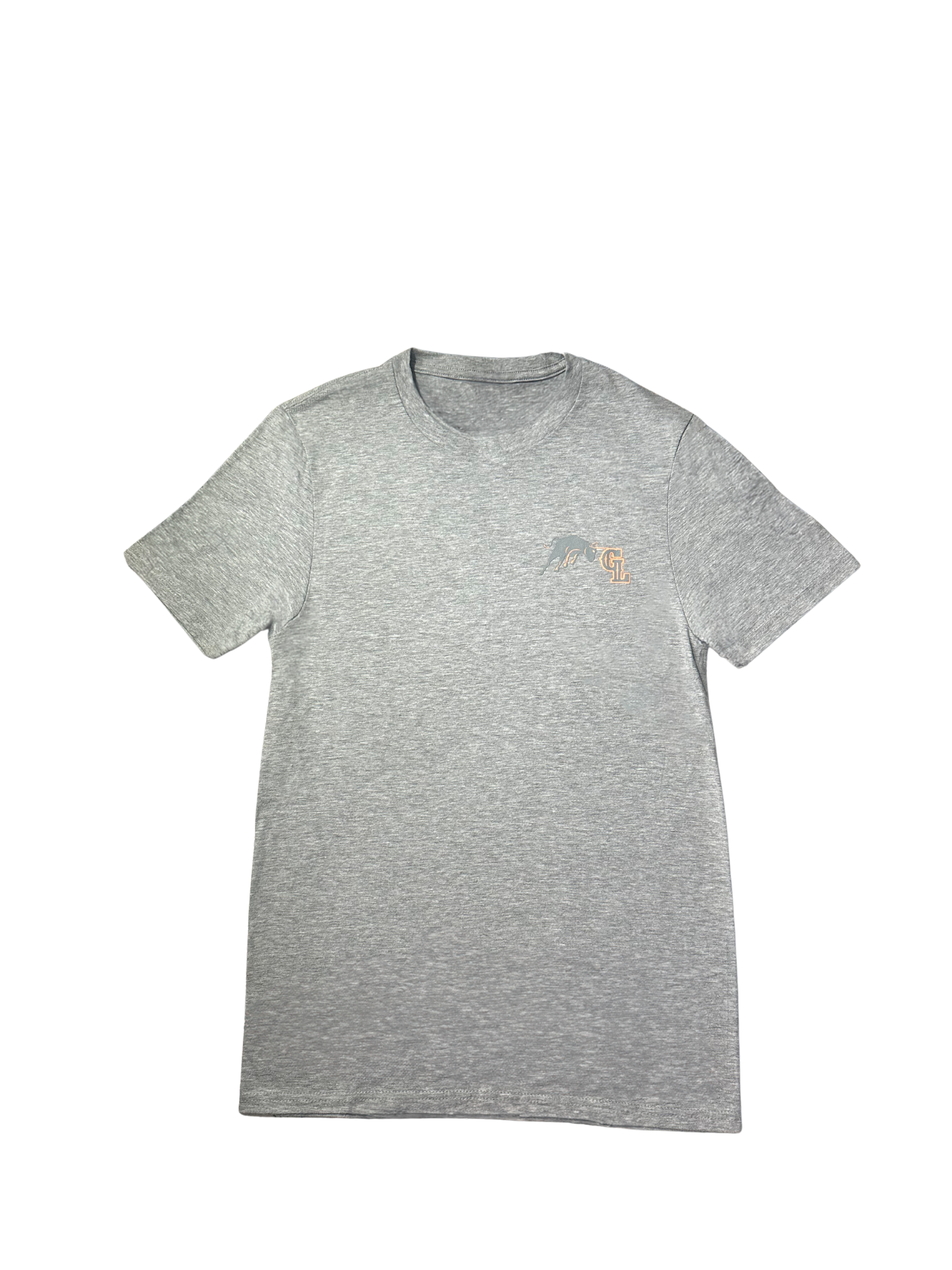 Light Grey and Orange Tee