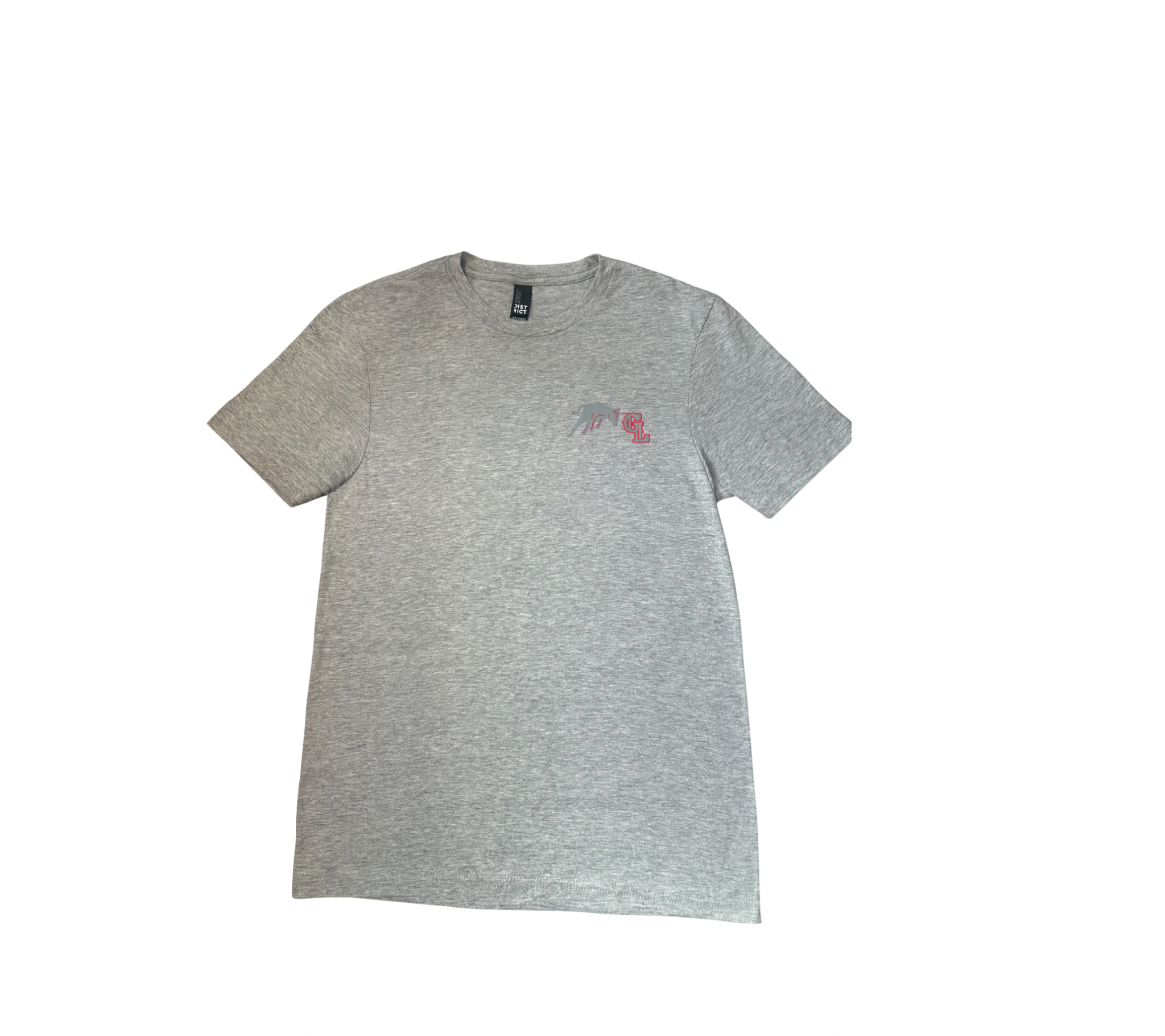 Light Grey and Red Tee